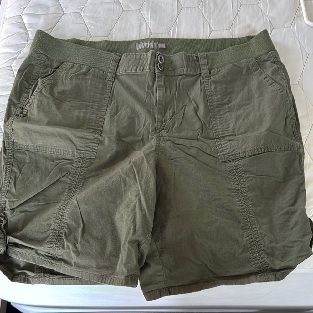 Olive Green Women's Shorts